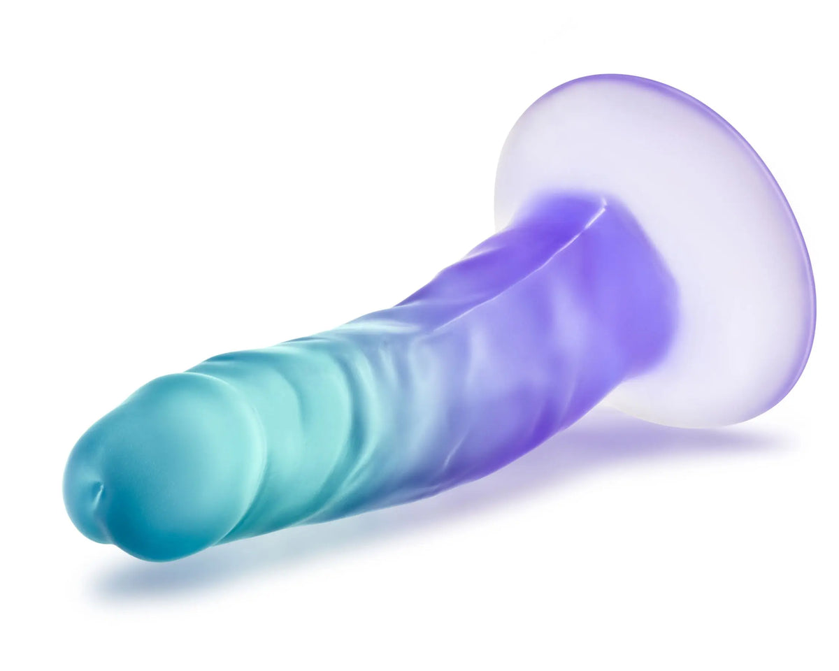 B Yours - Morning Dew - 5 Inch Dildo - Sapphire – body-safe materials | Fu'Cha Exotics