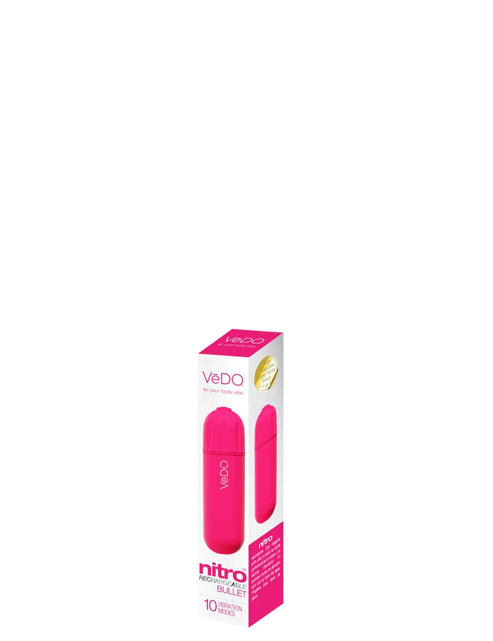Nitro Rechargeable Bullet - Pink – body-safe materials USB-rechargeable | Fu'Cha Exotics
