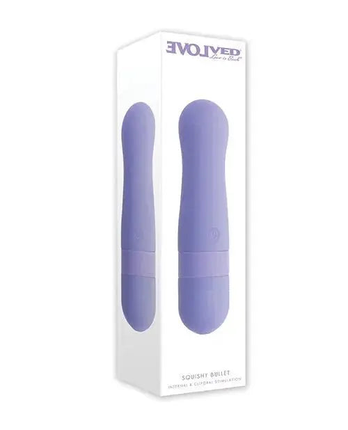 Squishy Bullet Internal and Clitoral Stimulation - Purple – body-safe silicone USB-rechargeable | Fu'Cha Exotics