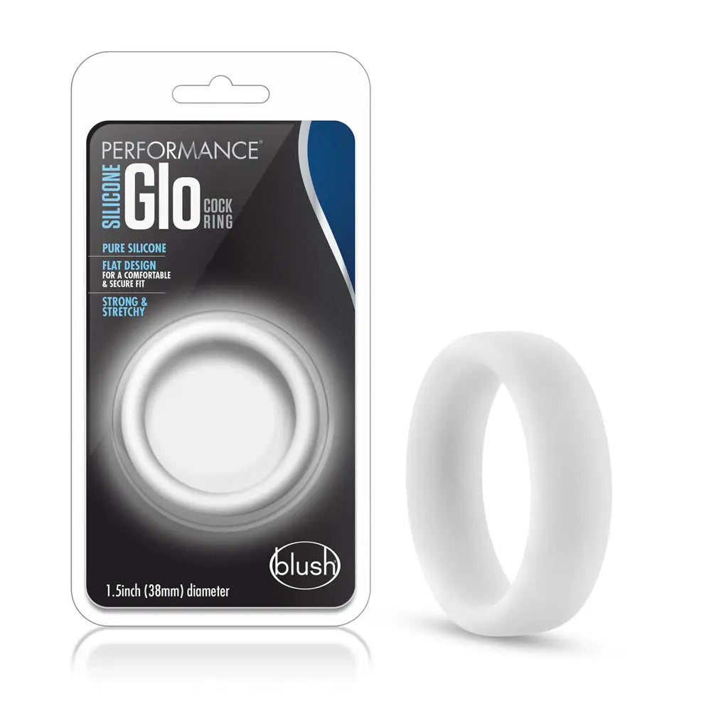 Performance - Silicone Glo Cock Ring - White Glow – body-safe silicone | Fu'Cha Exotics
