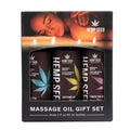 Hemp Seed Massage Oil Valentine Gift Set - 3 Pack - 2oz Bottles