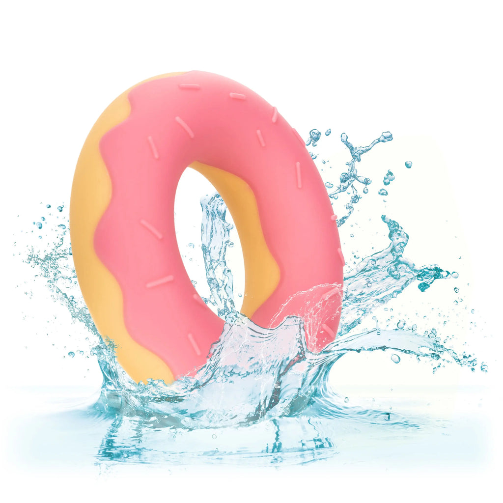Naughty Bits Dickin Donuts Silicone Donut Cock Ring - Pink – body-safe materials | Fu'Cha Exotics