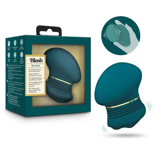 The Blush Collection Riana - Dark Teal – body-safe silicone USB-rechargeable | Fu'Cha Exotics