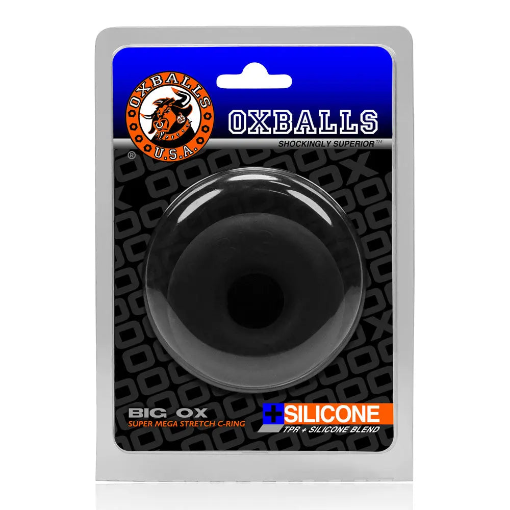 Oxballs Big Ox Cockring - Black – body-safe silicone | Fu'Cha Exotics