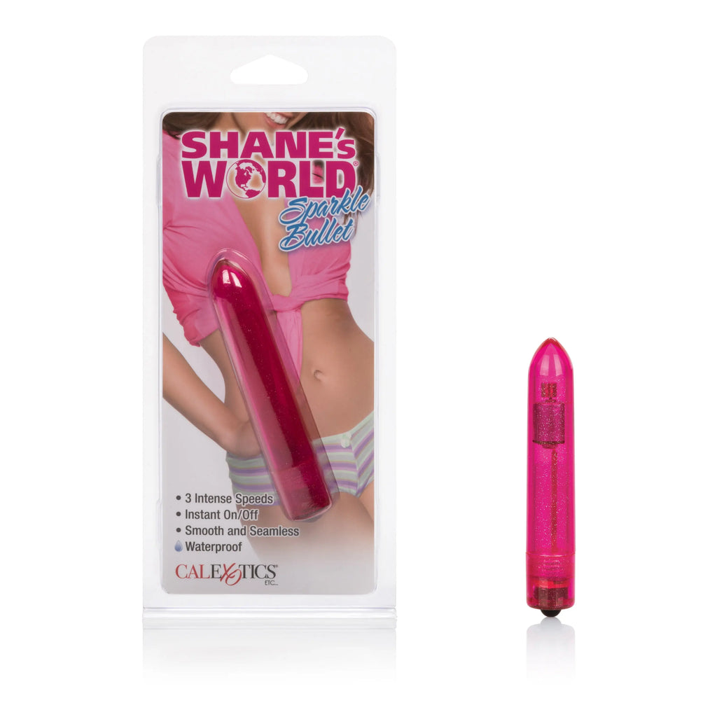 Shane's World Sparkle Bullet - Pink – body-safe materials | Fu'Cha Exotics