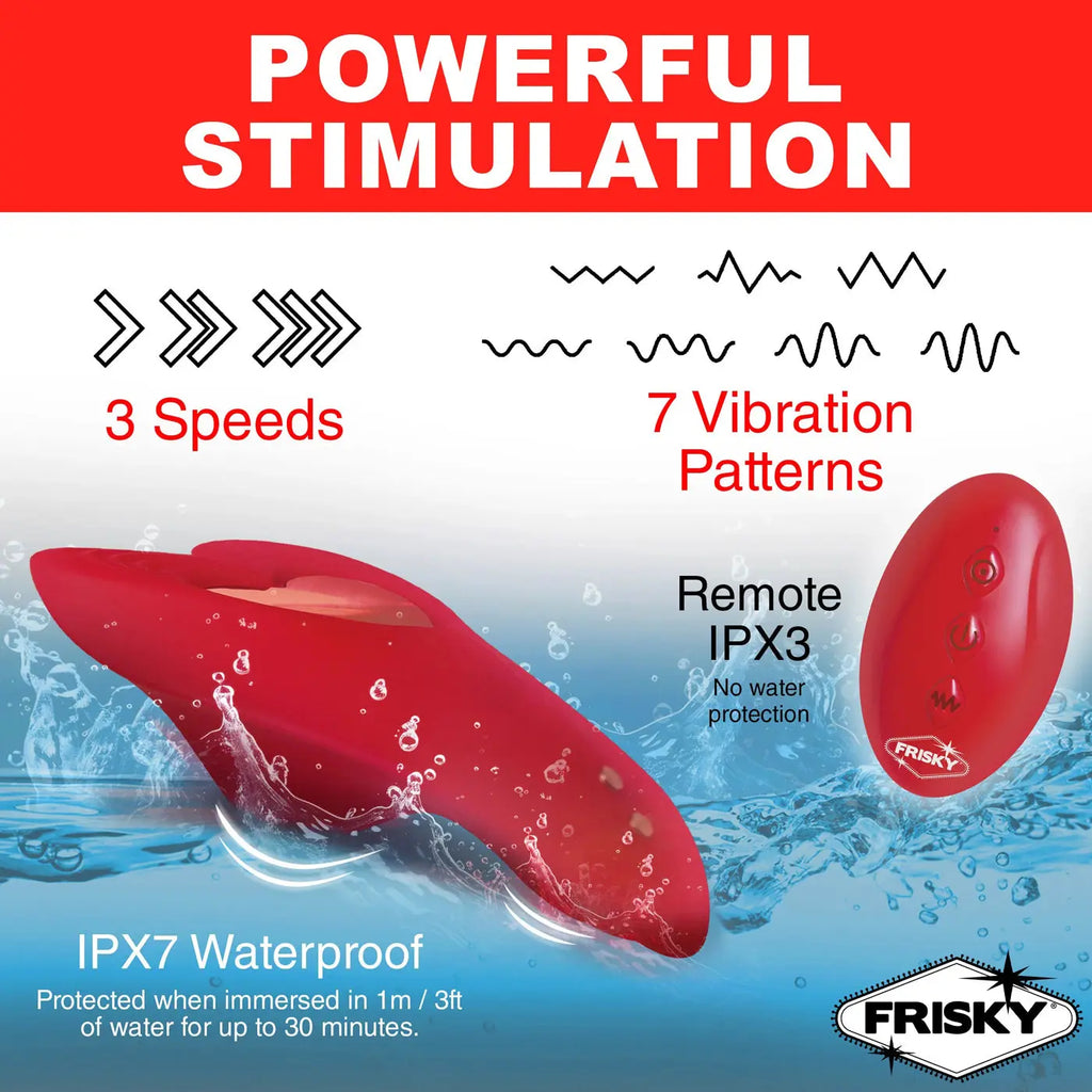 Love Connection Silicone Panty Vibe With Remote Control - Red – body-safe materials | Fu'Cha Exotics