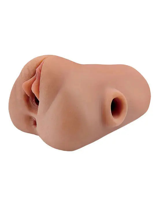 Pdx Plus Double Pounder Vibrating Squeeze Stroker - Brown – body-safe materials | Fu'Cha Exotics