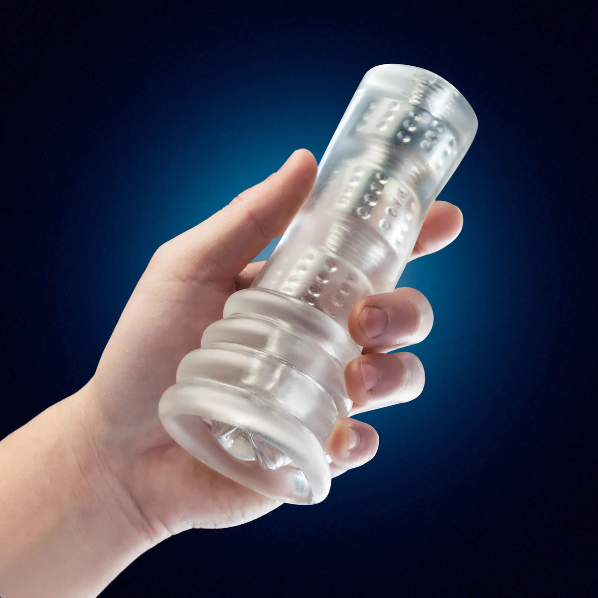 Rize - Luz - Glow in the Dark Self- Lubricating Stroker - Clear – body-safe materials | Fu'Cha Exotics
