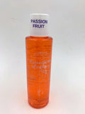 Passion fruit lotion bottle, orange tube with white cap and blue label