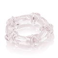 Clear translucent C-ring bracelet with interlocking open loops