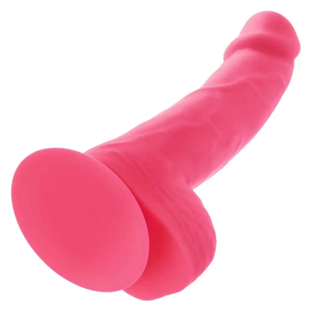 Neon Silicone Studs 6 Inch - Pink – body-safe materials | Fu'Cha Exotics