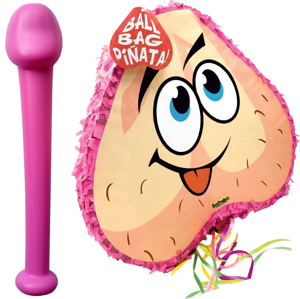 Bachelorette Pecker Bat & Balls Pinata – body-safe materials | Fu'Cha Exotics