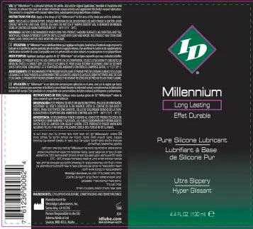 ID Millennium Silicone Lubricant 4.4 Oz – body-safe silicone | Fu'Cha Exotics