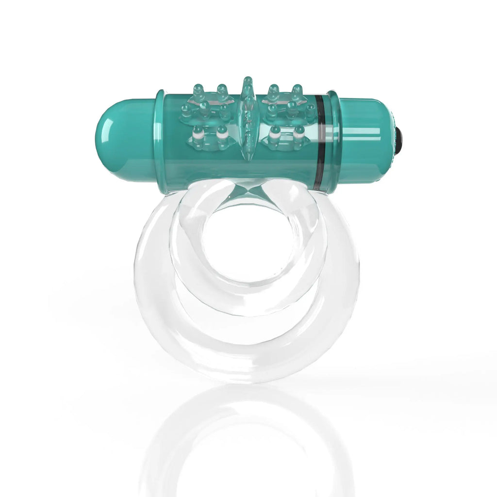 Screaming O 4t - Double O 6 Super Powered Vibrating Double Ring - Kiwi – body-safe materials | Fu'Cha Exotics