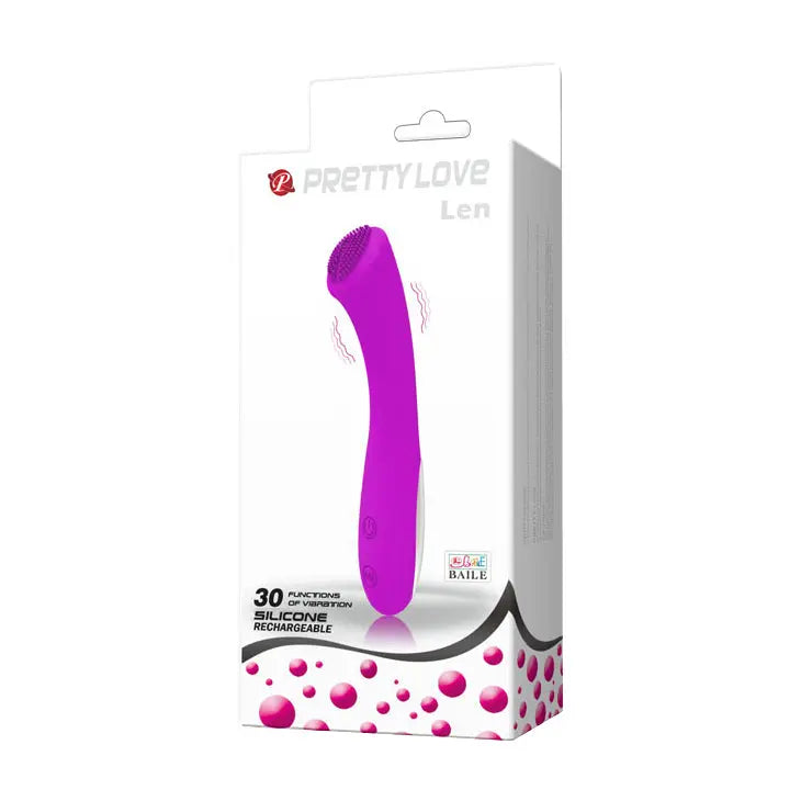 Pretty Love Len Rechargeable Wand - Purple – body-safe materials | Fu'Cha Exotics