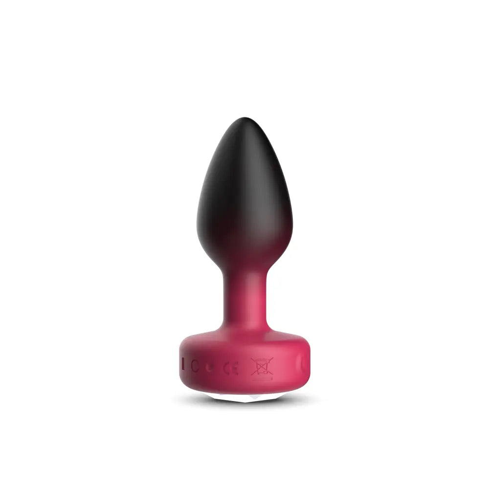 Eluxe Vibrating Clr Gem Rbyombre Plug Md With Remote – body-safe materials | Fu'Cha Exotics