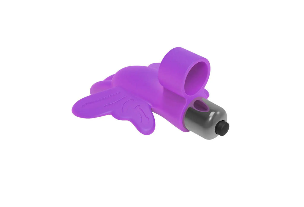 The 9's Flirt Finger Butterfly Finger Vibrator - Purple – body-safe materials | Fu'Cha Exotics