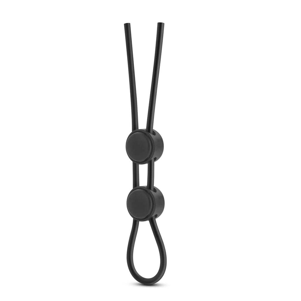 Stay Hard - Silicone Double Loop Cock Ring - Black – body-safe silicone | Fu'Cha Exotics