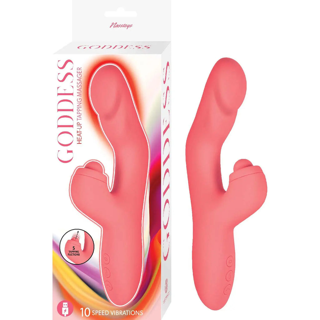 Goddess Heat Up Tapping Massager - Coral – body-safe materials | Fu'Cha Exotics