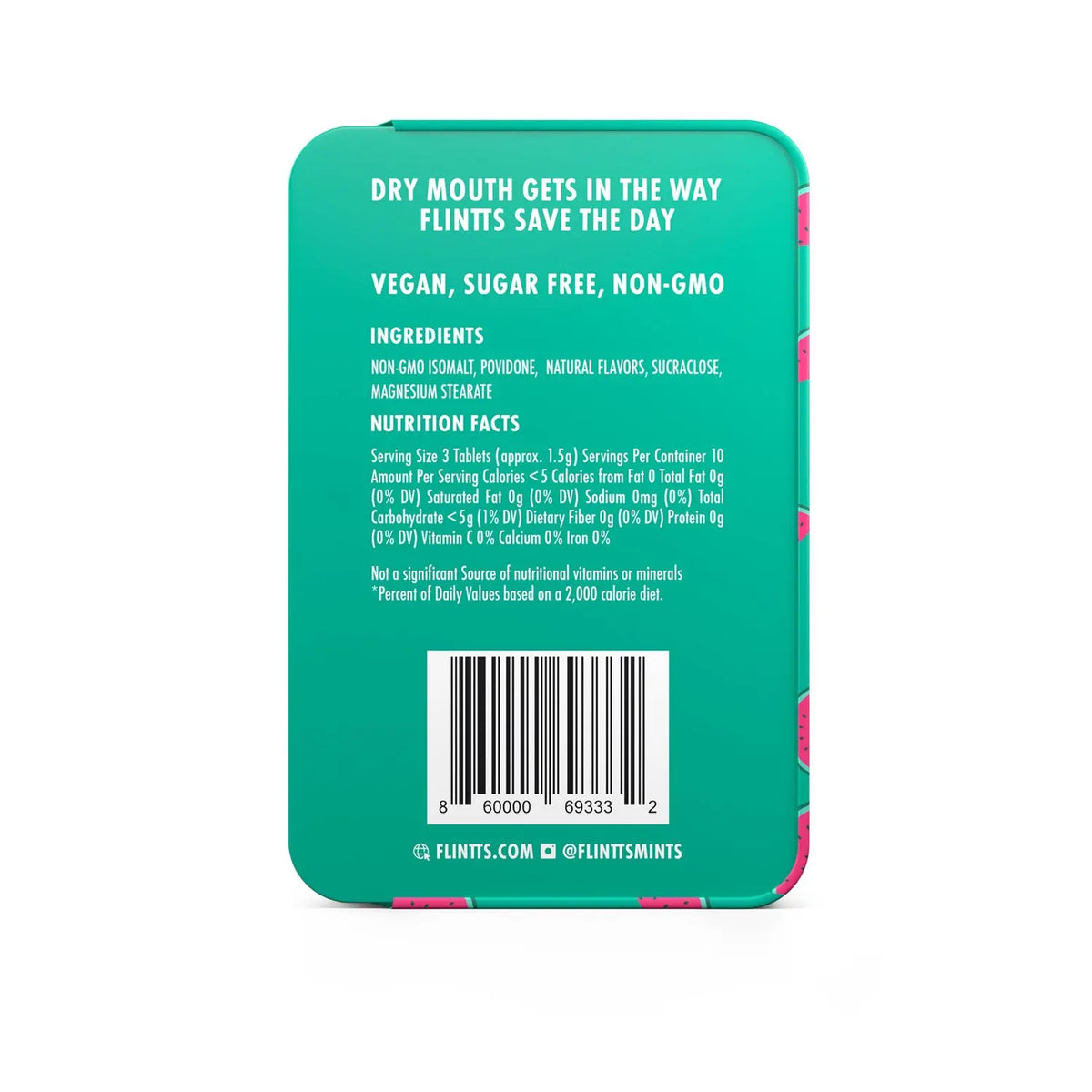 Flintts Mouth Mints Cool Watermelon - F-Strength 100 – body-safe materials | Fu'Cha Exotics