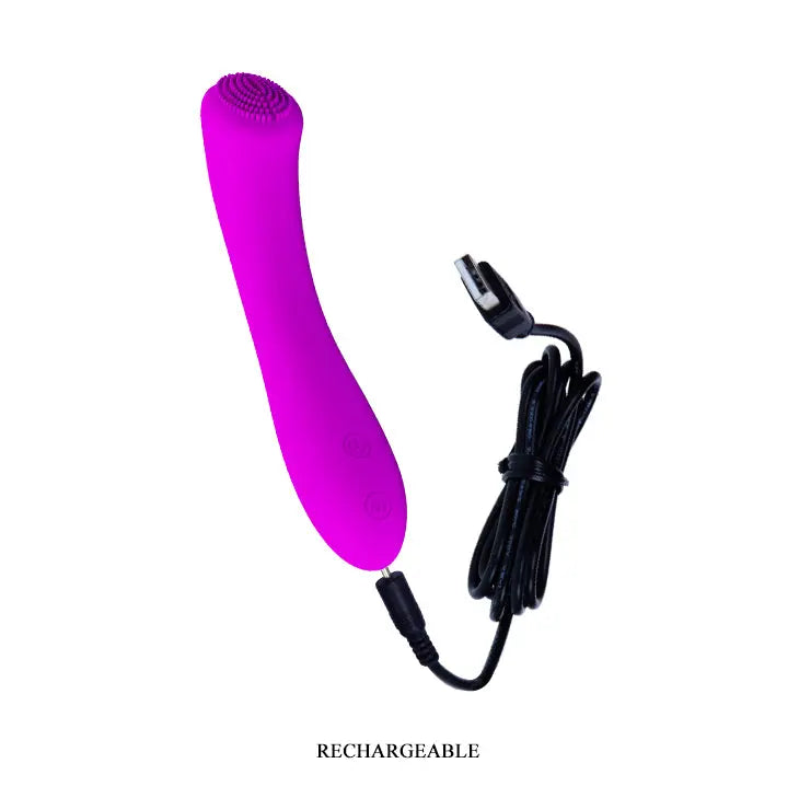 Pretty Love Len Rechargeable Wand - Purple – body-safe materials | Fu'Cha Exotics