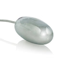Silver oval ring with smooth domed top