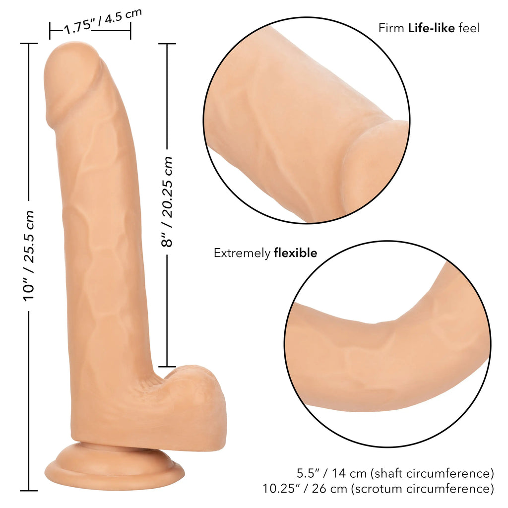 Size Queen 8 inch/20.25 Cm - Ivory – body-safe materials | Fu'Cha Exotics