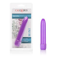 Purple mini neon multi-speed vibrator with smooth bullet head