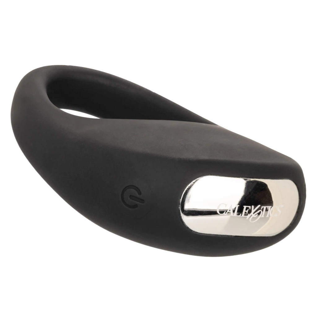 Silicone Rechargeable Pleasure Ring - Black - Black – body-safe materials | Fu'Cha Exotics