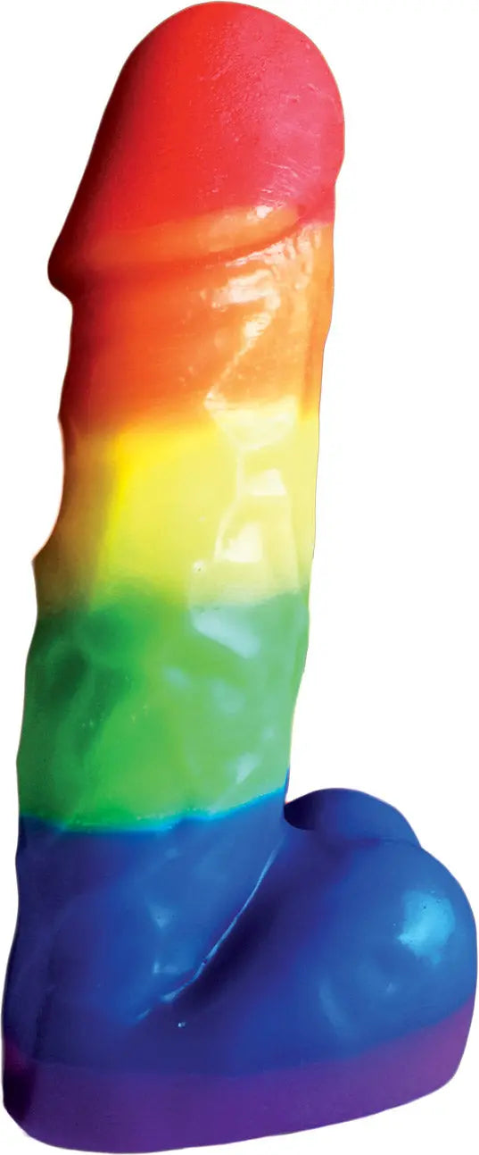 Rainbow Pecker Party Candle 7 Inches – body-safe materials | Fu'Cha Exotics