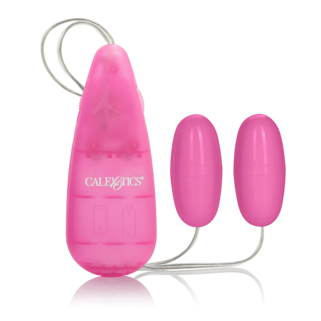 Pocket Exotics Vibrating Double Pink Passion Bullets - Pink – body-safe materials | Fu'Cha Exotics