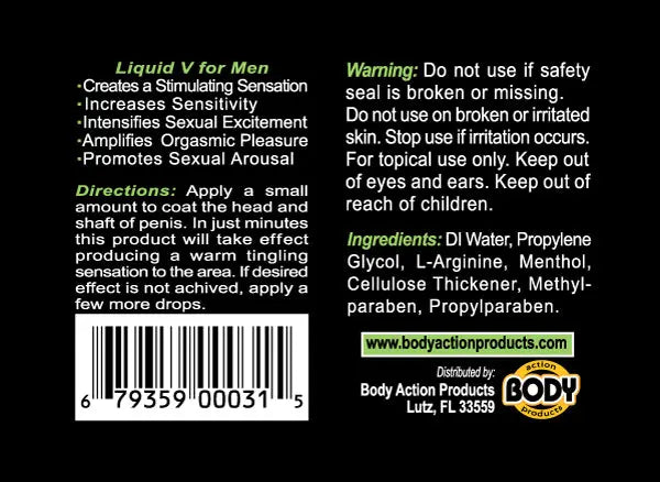 Liquid v for Men 1 Oz Bottle – body-safe materials | Fu'Cha Exotics