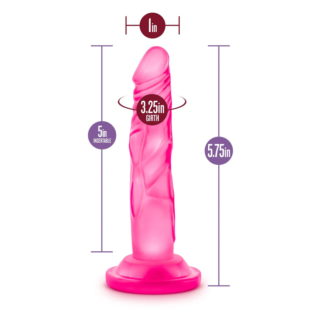 Naturally Yours - 5 Inch Mini Cock - Pink – body-safe materials | Fu'Cha Exotics