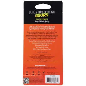 Goodhead Juicyhead Dry Mouth Spray to Go - Sour Peach .30 Oz – body-safe materials | Fu'Cha Exotics