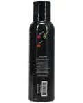 Mood Warming Glide bottle, black with printed label and barcode