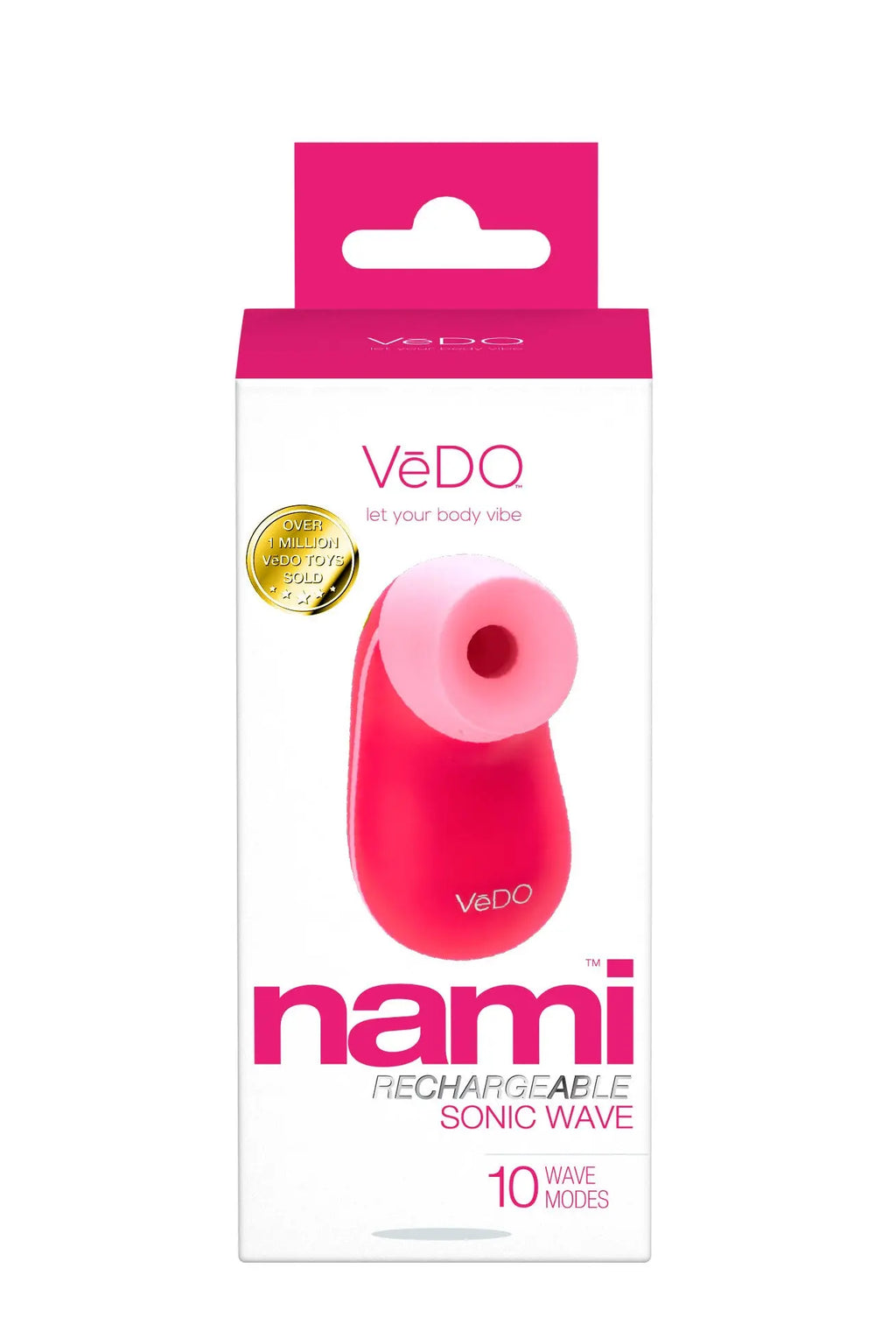 Nami Rechargeable Sonic Vibe - Foxy Pink – body-safe materials | Fu'Cha Exotics