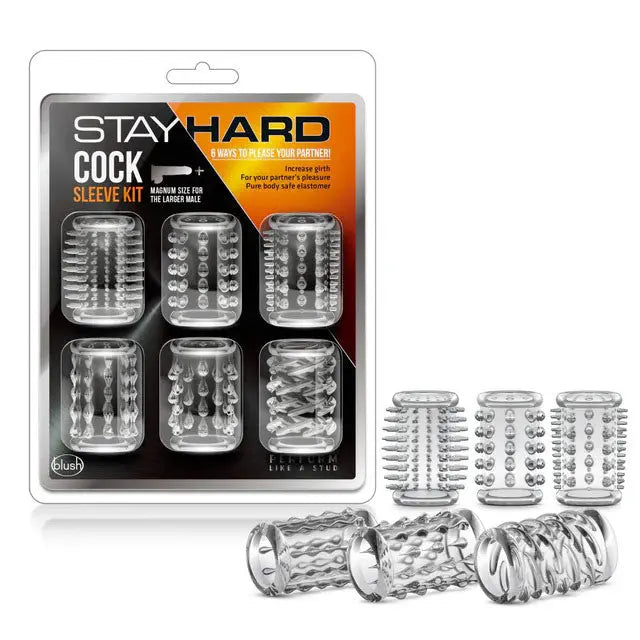 Stay Hard Cock Sleeve Kit - Clear – body-safe materials | Fu'Cha Exotics