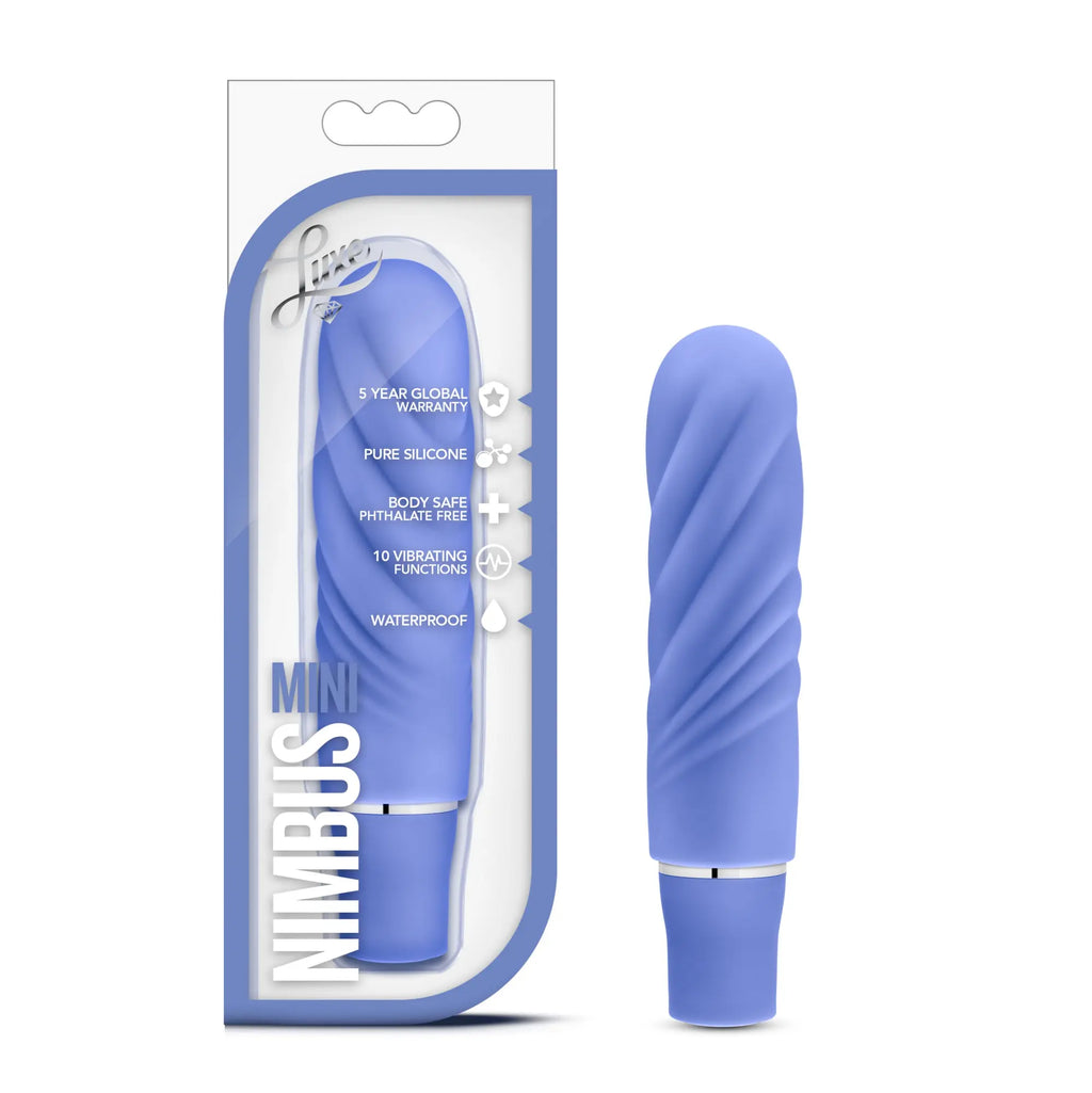 Luxe - Nimbus Mini - Periwinkle – body-safe silicone fully waterproof | Fu'Cha Exotics