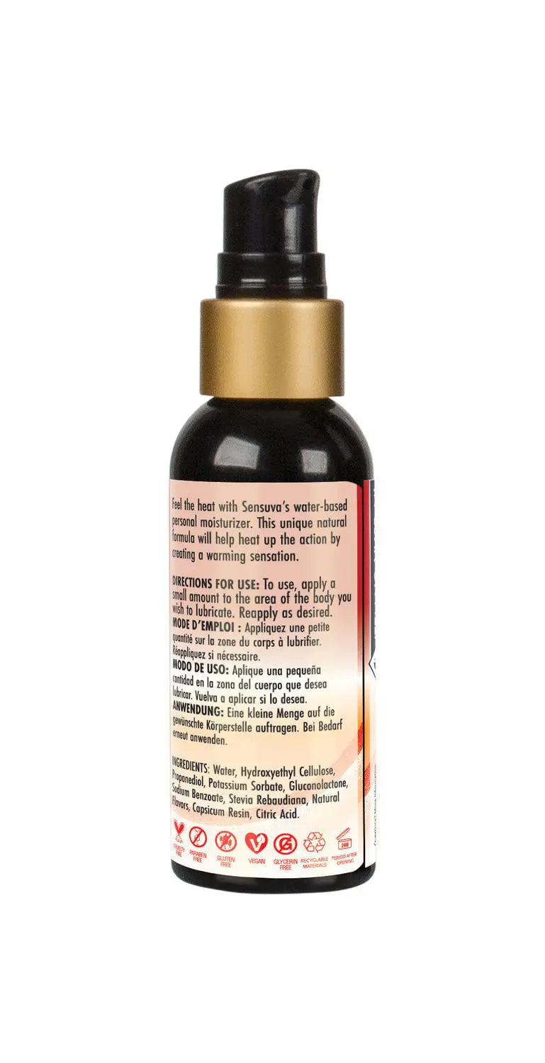 Heat Wave Natural Water-Based Warming Lubricant 2oz – body-safe materials | Fu'Cha Exotics
