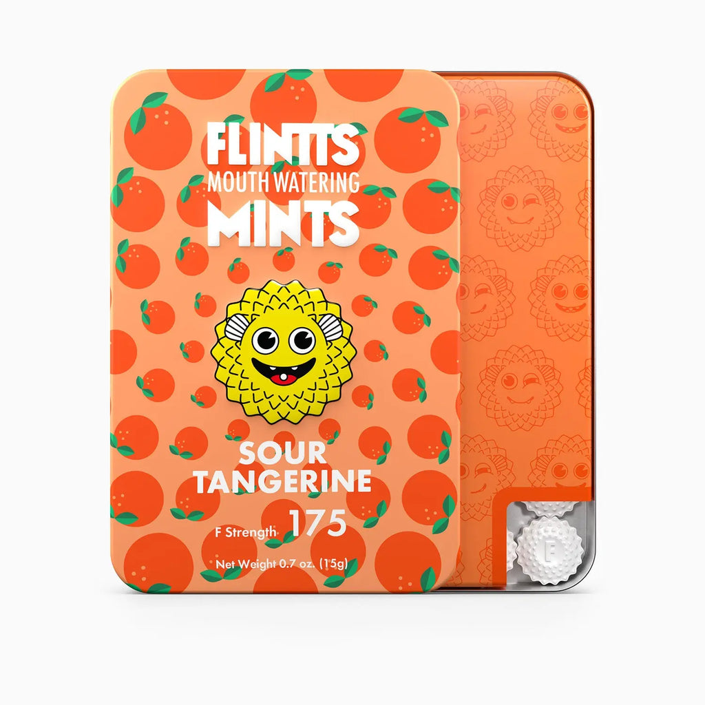 Flintts Mouth Watering Mints Sour Tangerine - F-Strength 175 – body-safe materials | Fu'Cha Exotics