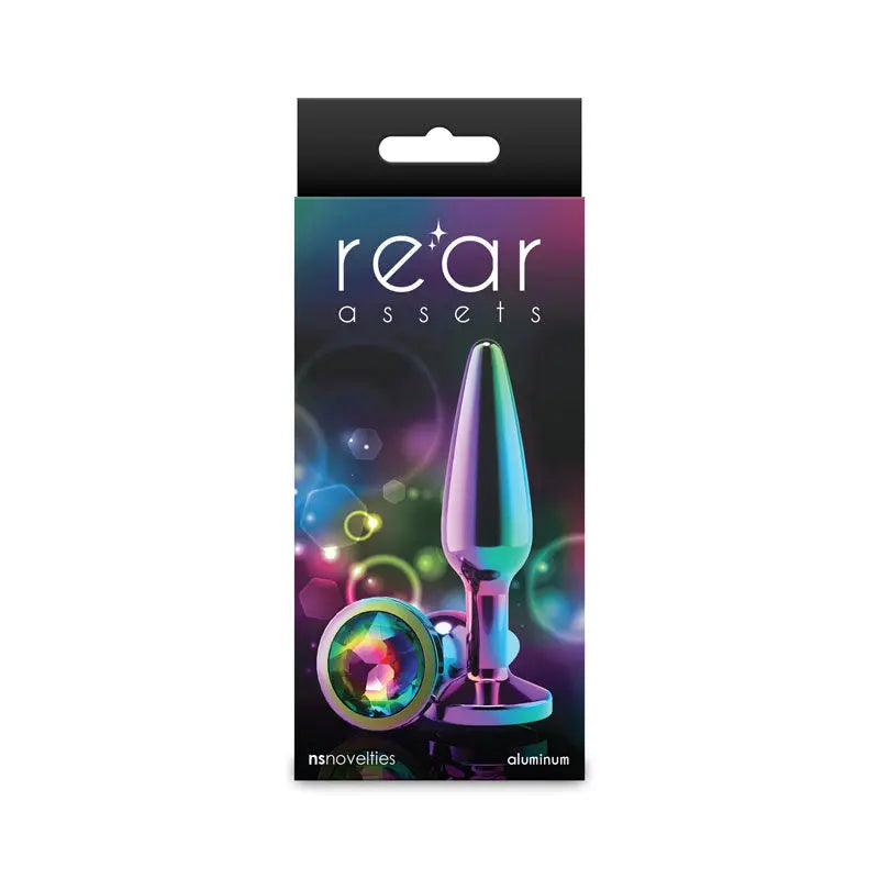 Rear Assets - Tapered Medium - Multicolor Rainbow – body-safe materials | Fu'Cha Exotics