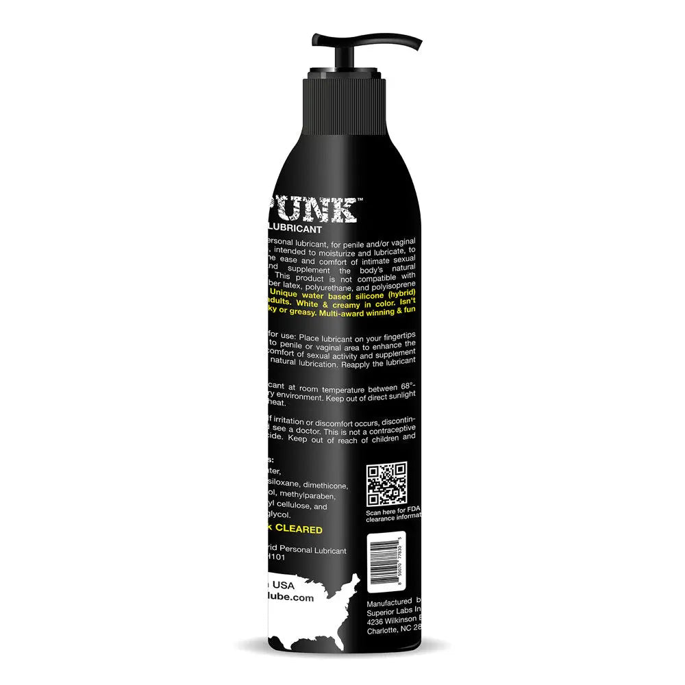 Spunk Lube Hybrid Pump 8 Fl Oz – body-safe silicone | Fu'Cha Exotics