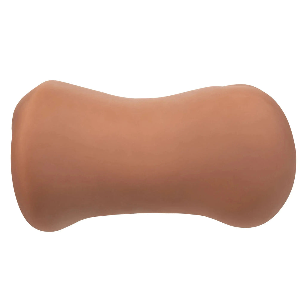 Stroke It Dual Entry Pussy and Ass - Brown – body-safe materials | Fu'Cha Exotics