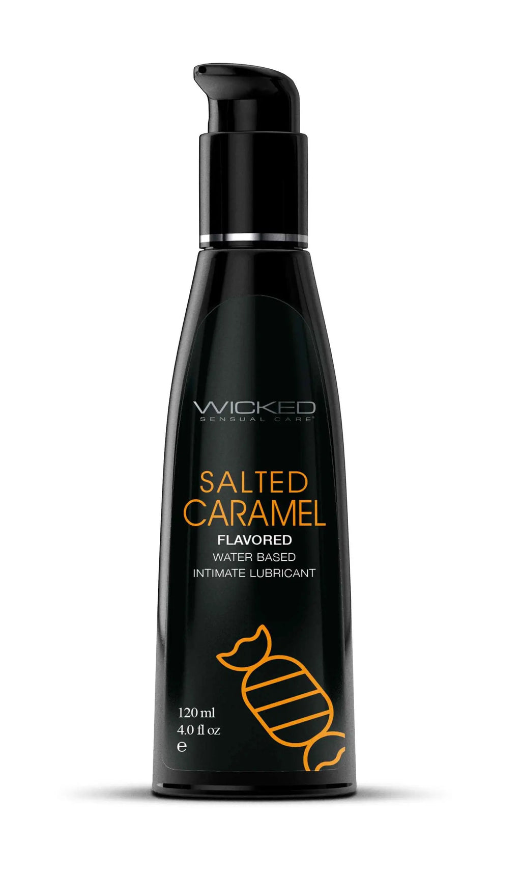 Aqua Salted Caramel Flavored Water Based Intimate Lubricant - 4 Fl. Oz. – body-safe materials | Fu'Cha Exotics