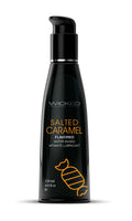 Water-based intimate lubricant bottle with pump, salted caramel flavor, 4 fl oz
