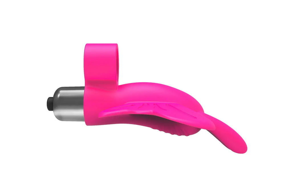 The 9's Flirt Finger Butterfly Finger Vibrator - Pink – body-safe materials | Fu'Cha Exotics