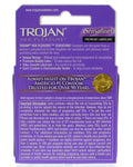 Trojan Her Pleasure Sensations Lubricated Condoms - 3 Pack