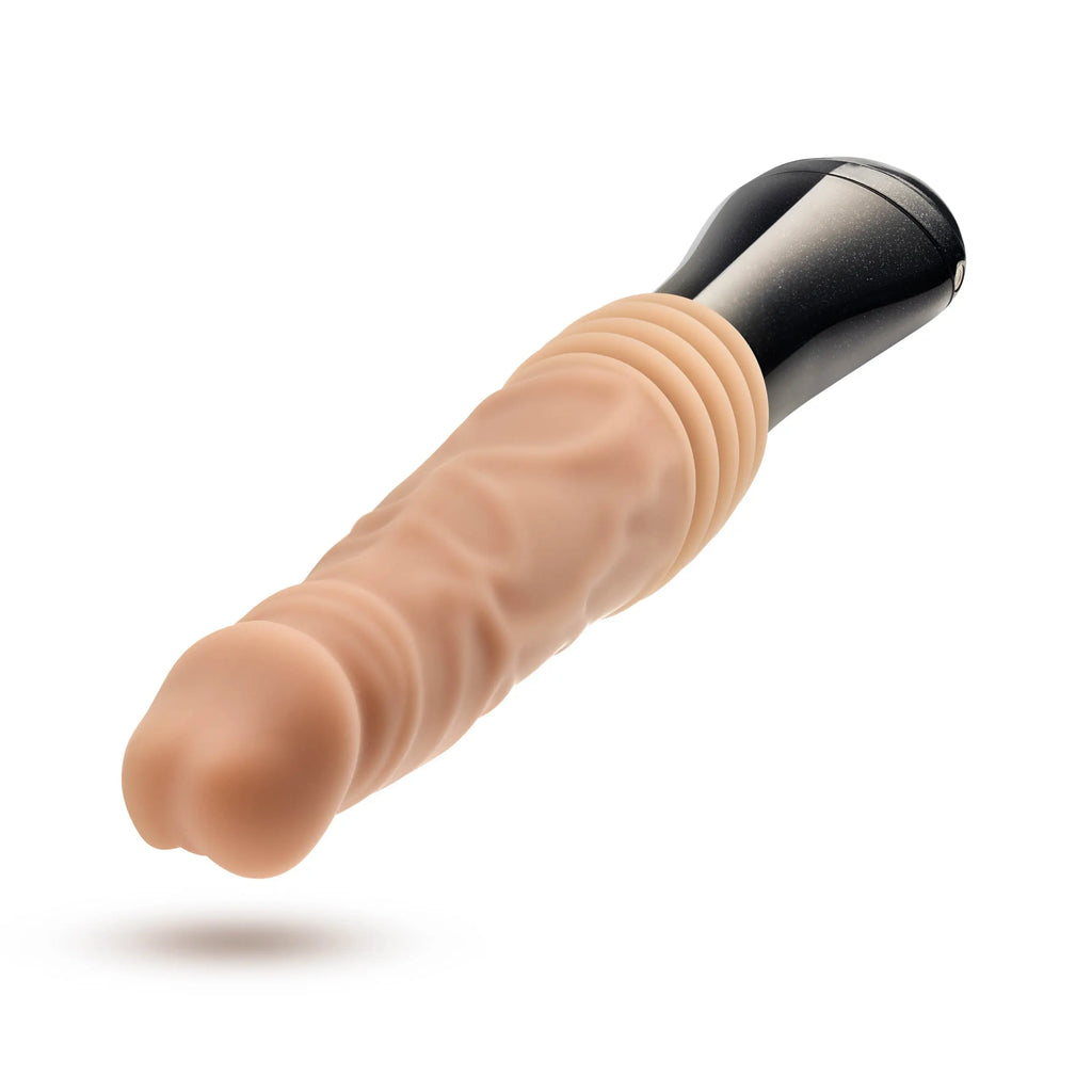Dr. Skin Silicone - Dr. Knight - Thrusting Gyrating Vibrating Dildo - Beige – body-safe materials | Fu'Cha Exotics