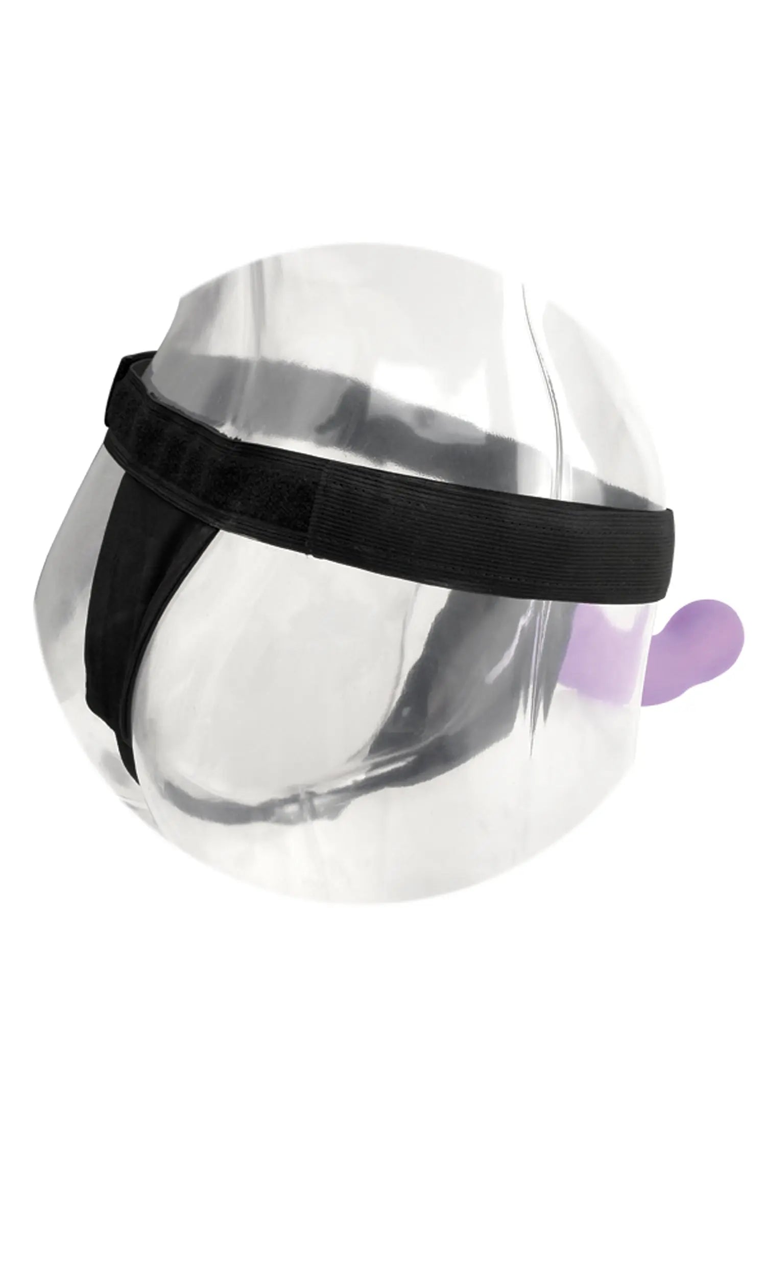 Black breathable harness strap with adjustable band