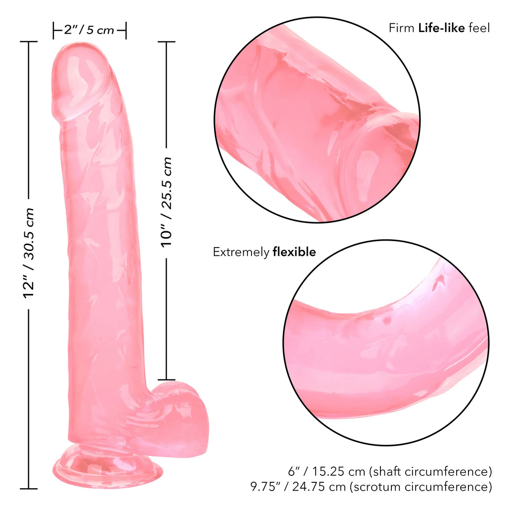 Size Queen 10 inch/25.5 Cm - Pink – body-safe materials | Fu'Cha Exotics